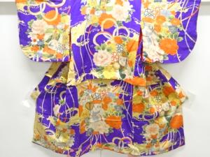 専用　アンティーク　錦紗　子供錦紗　綿入り 着物、アンティーク着物、リサイクル着物のシンエイ